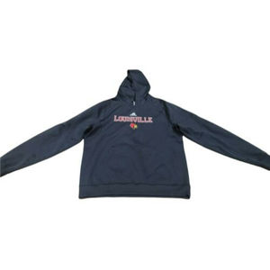 Adidas Louisville Cardinals Black Hoodie Pullover Mens Size Medium